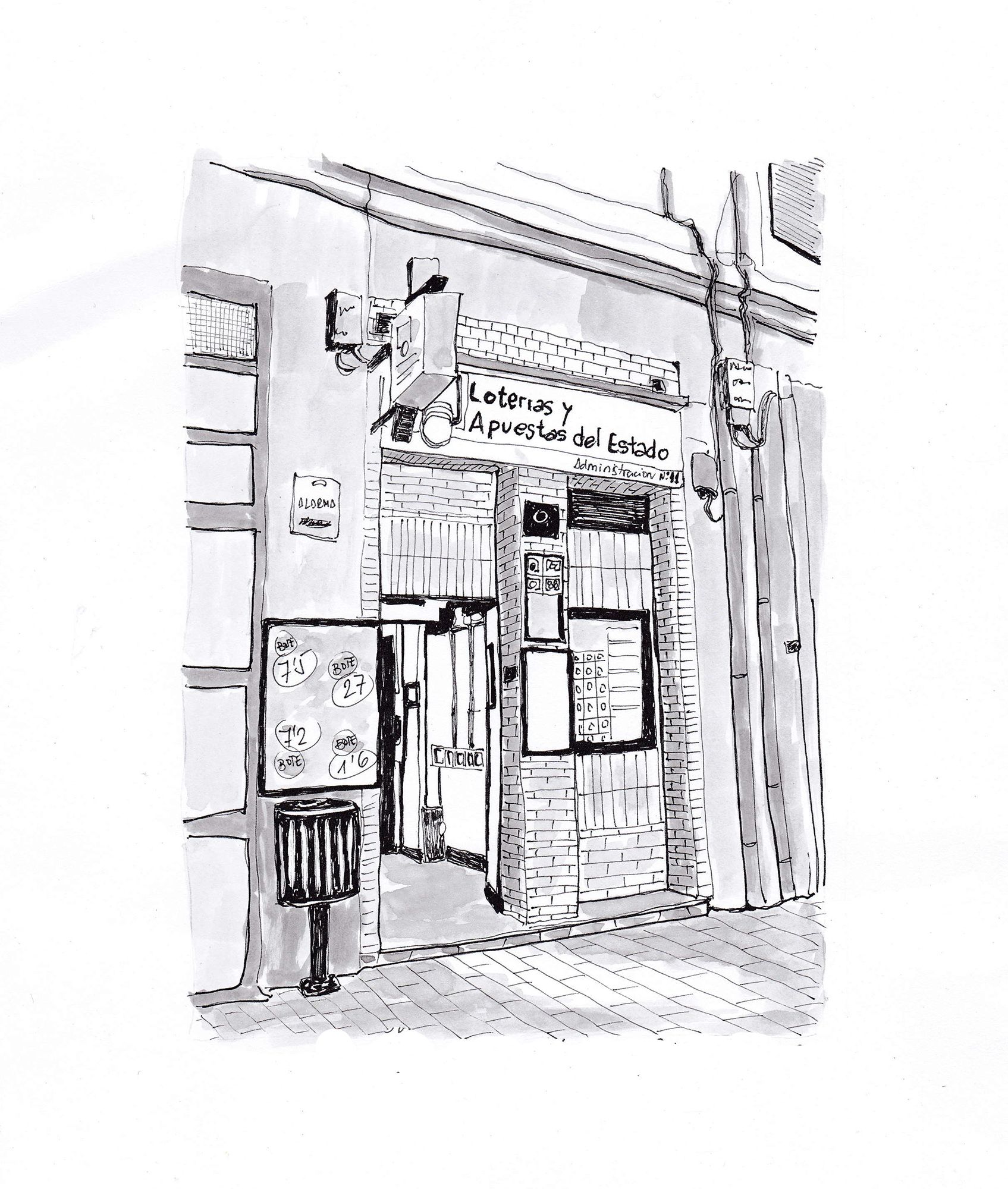 Dibujo exterior de la Administración.